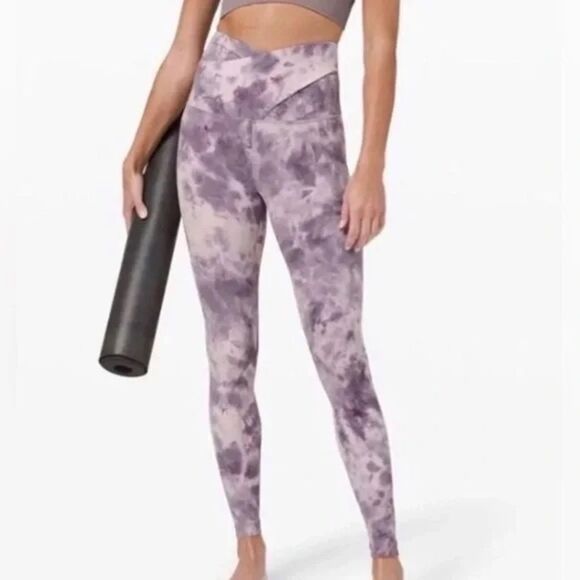 lululemon align high-rise pant 28" size 6 crisscross Tye Dye - Picture 2 of 8